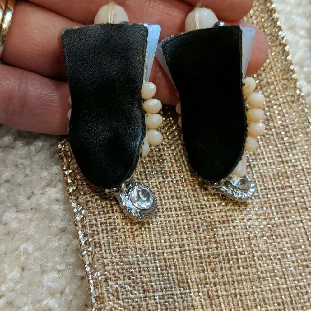 Pink statement earrings - Picture 3 of 3
